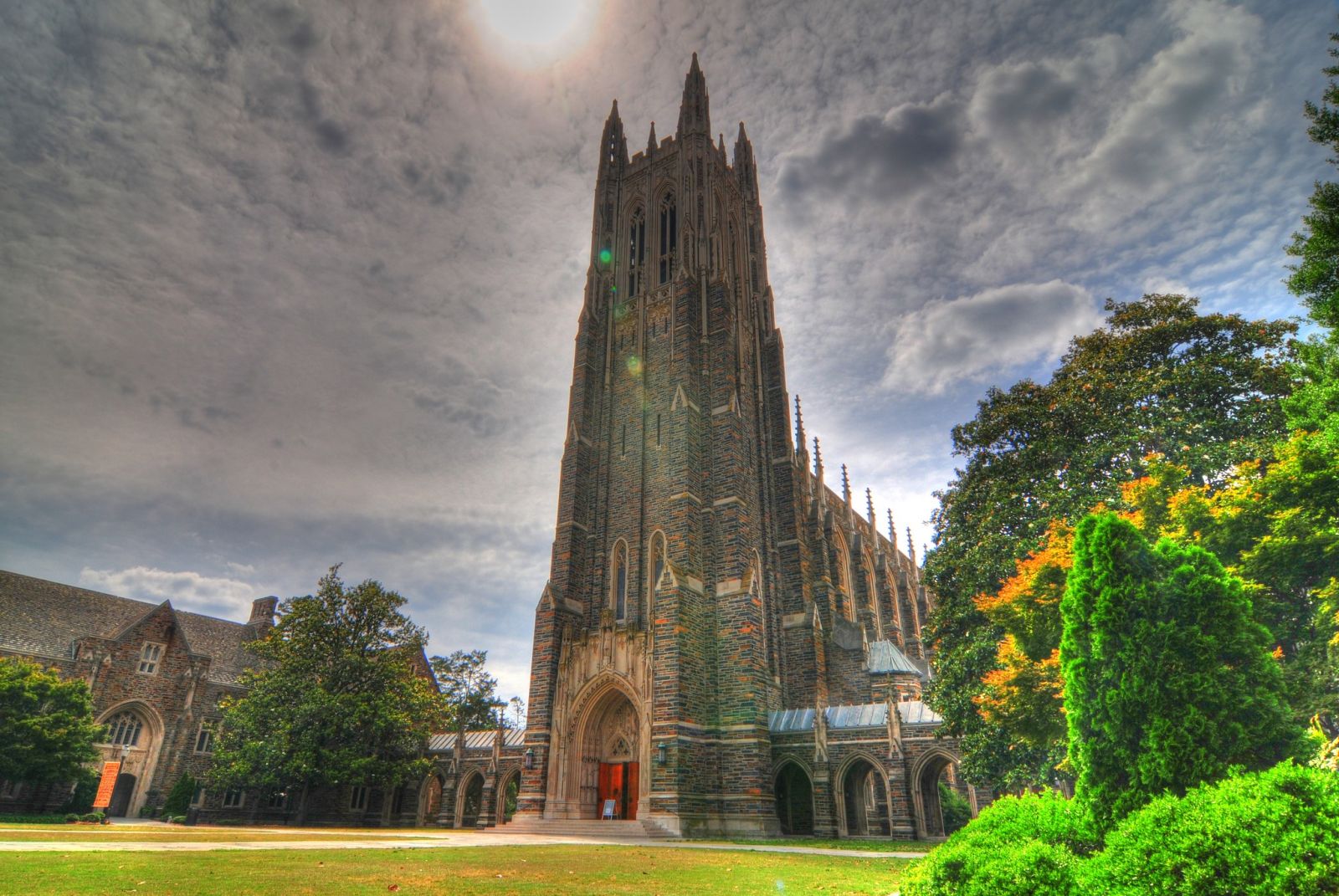 Duke University exterior cathedral, Durham NC