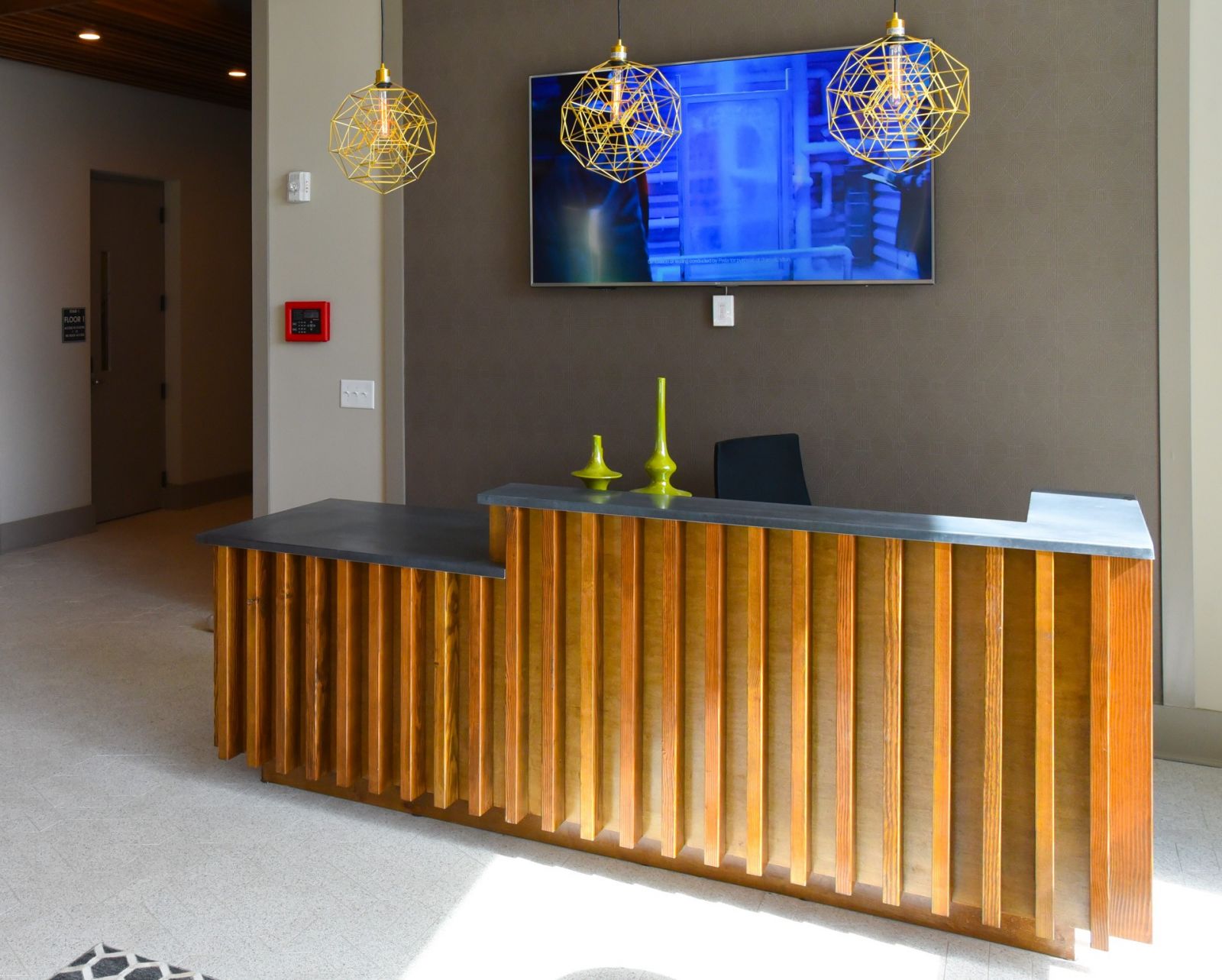 Van Alen apartments modern and stylish concierge desk