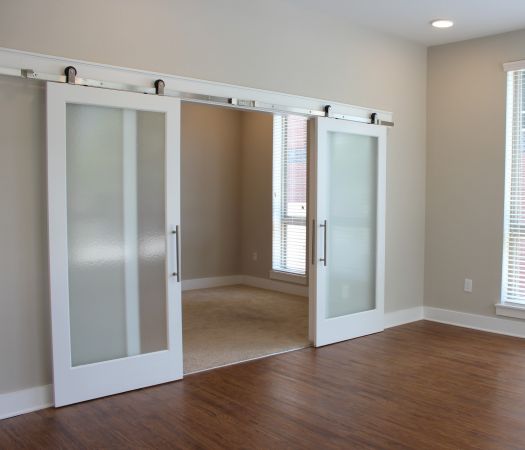 Van Alen plaza apartments sliding barn doors