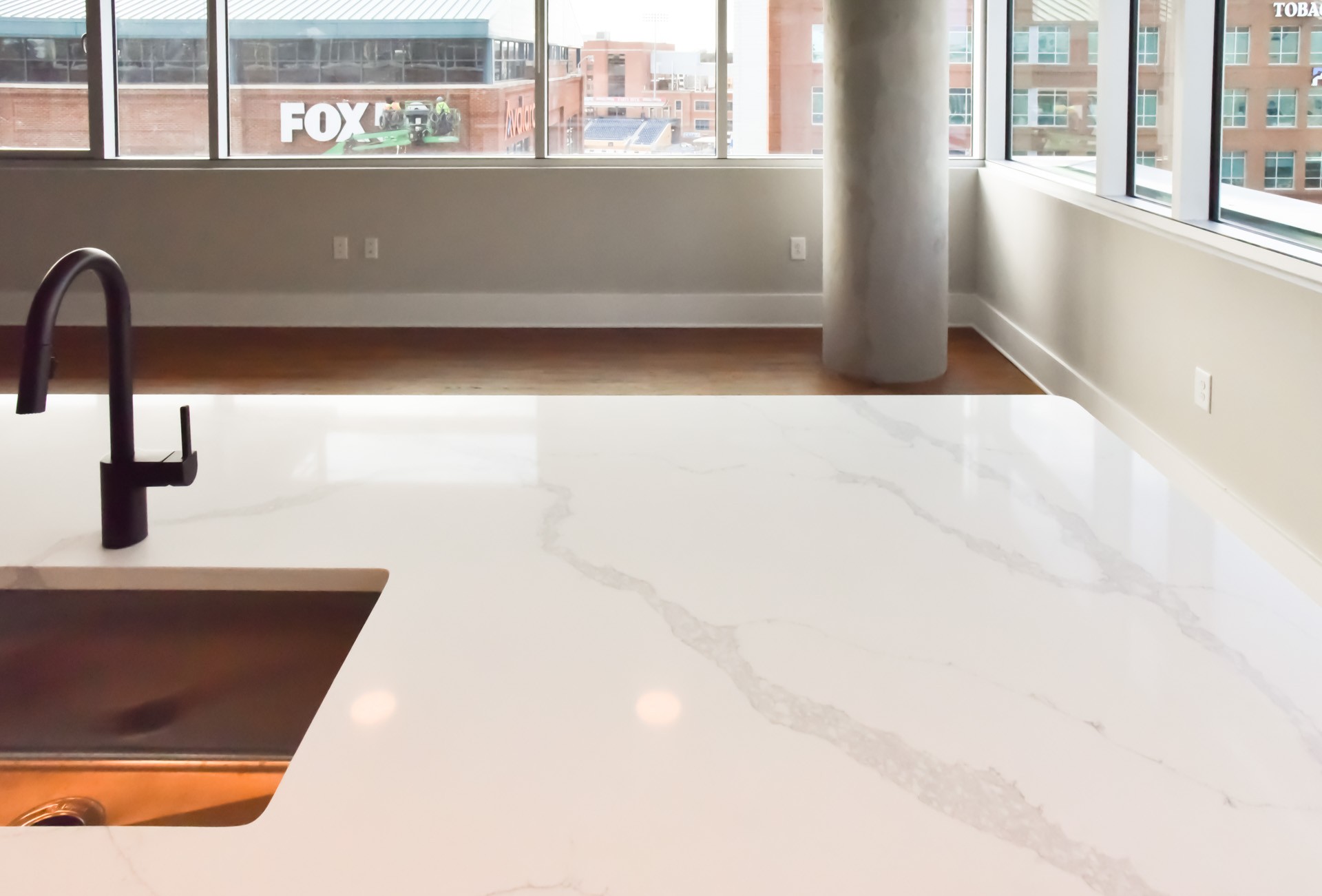 Van Alen tower apartments quartz countertops