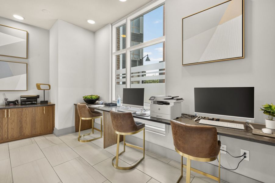 Van Alen apartments building rooftop viewing deck of nearby baseball field